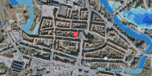 Oversvømmelsesrisiko fra vandløb på Kongegade 33, . , 5800 Nyborg