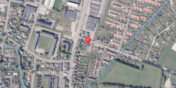 Oversvømmelsesrisiko fra vandløb på Bisgaardsvej 4, 8300 Odder