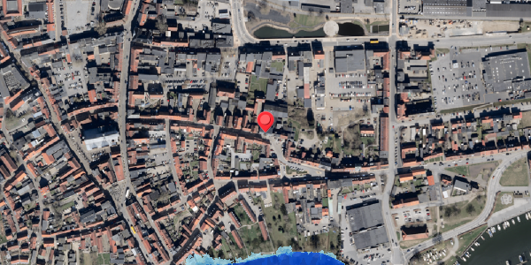 Oversvømmelsesrisiko fra vandløb på Slotsgade 33, . , 6100 Haderslev