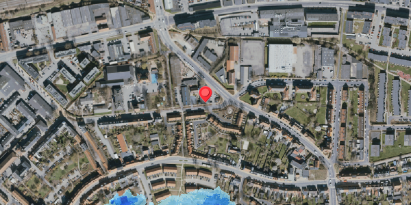 Oversvømmelsesrisiko fra vandløb på Danmarksgade 18, 5000 Odense C