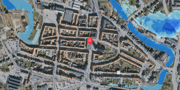 Oversvømmelsesrisiko fra vandløb på Gl. Torv 2, 5800 Nyborg