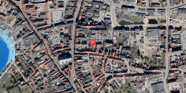Oversvømmelsesrisiko fra vandløb på Slotsgade 13A, 6100 Haderslev