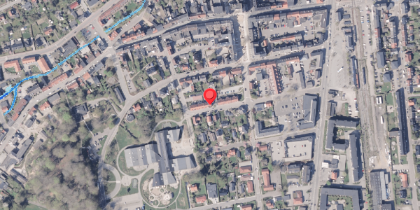 Oversvømmelsesrisiko fra vandløb på Rathlousgade 44A, . , 8300 Odder
