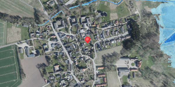 Oversvømmelsesrisiko fra vandløb på Kirkevej 40B, 4100 Ringsted