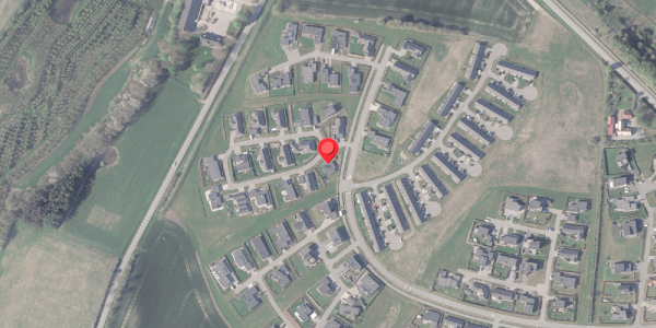Oversvømmelsesrisiko fra vandløb på Toften 1, 8382 Hinnerup