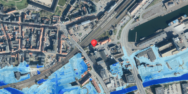 Oversvømmelsesrisiko fra vandløb på Toldbodgade 3, 6000 Kolding
