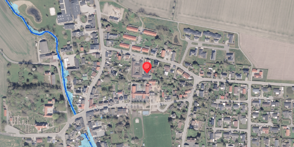 Oversvømmelsesrisiko fra vandløb på Otto Møllersgade 6K, 8300 Odder