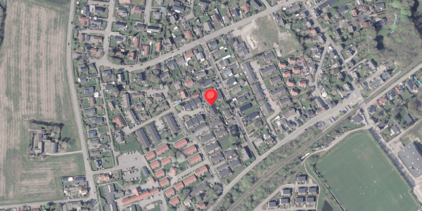 Oversvømmelsesrisiko fra vandløb på Sensommervej 58, 8530 Hjortshøj