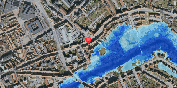 Oversvømmelsesrisiko fra vandløb på Overgade 63, . , 5000 Odense C