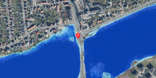 Oversvømmelsesrisiko fra vandløb på Borgergade 1, 8600 Silkeborg