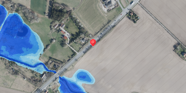 Oversvømmelsesrisiko fra vandløb på Roskildevej 320, . , 4100 Ringsted