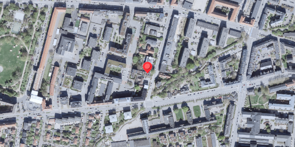 Oversvømmelsesrisiko fra vandløb på Lindevangs Alle 3A, 2000 Frederiksberg