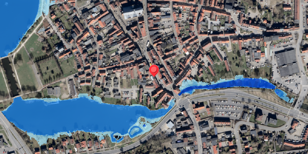 Oversvømmelsesrisiko fra vandløb på Lavgade 6, 6100 Haderslev