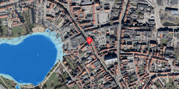 Oversvømmelsesrisiko fra vandløb på Bispegade 13, 6100 Haderslev