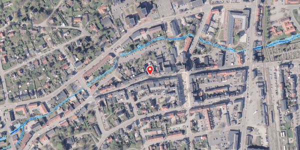 Oversvømmelsesrisiko fra vandløb på Rosensgade 28, 8300 Odder