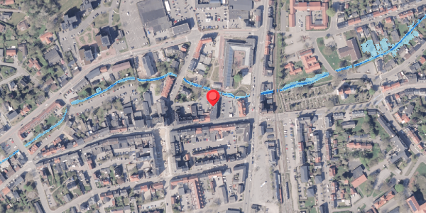 Oversvømmelsesrisiko fra vandløb på Rosensgade 4B, 2. , 8300 Odder