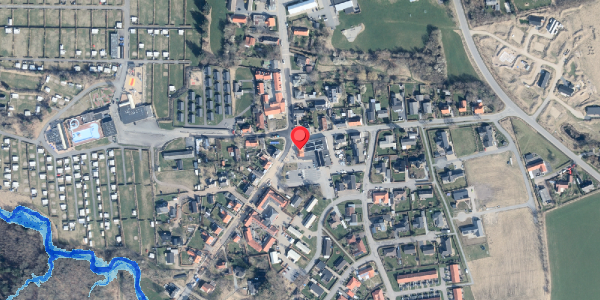 Oversvømmelsesrisiko fra vandløb på Tannisbugtvej 38, 9881 Bindslev