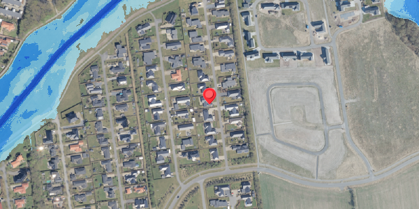Oversvømmelsesrisiko fra vandløb på Juels Alle 9, . , 6760 Ribe