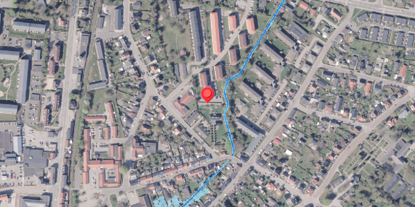 Oversvømmelsesrisiko fra vandløb på Aaparken 25G, 8300 Odder
