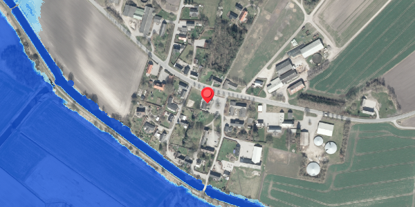 Oversvømmelsesrisiko fra vandløb på Kanalvej 21, 8500 Grenaa