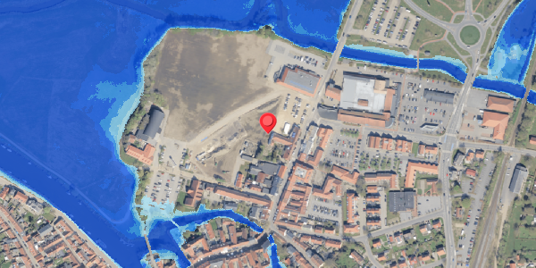Oversvømmelsesrisiko fra vandløb på Saltgade 11, 6760 Ribe