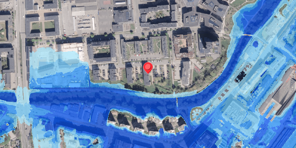 Oversvømmelsesrisiko fra vandløb på Åparken 8, 8000 Aarhus C