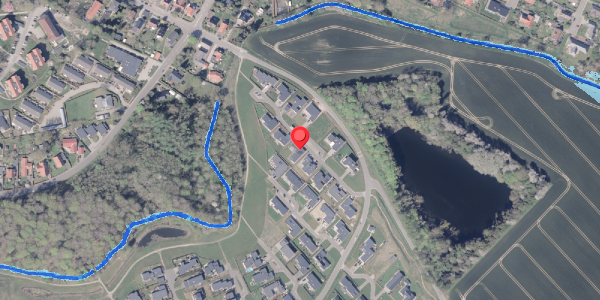 Oversvømmelsesrisiko fra vandløb på Præstelunden 101, 8300 Odder