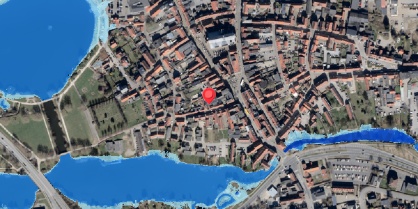 Oversvømmelsesrisiko fra vandløb på Klosteret 6C, 6100 Haderslev