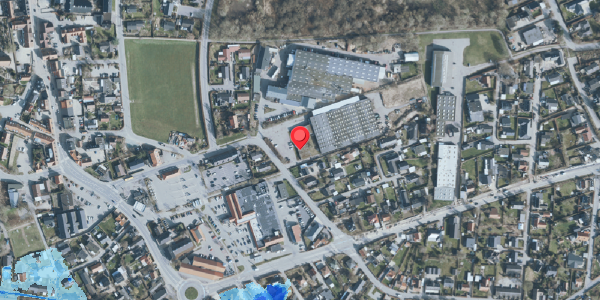 Oversvømmelsesrisiko fra vandløb på Stationsvej 13, 3550 Slangerup