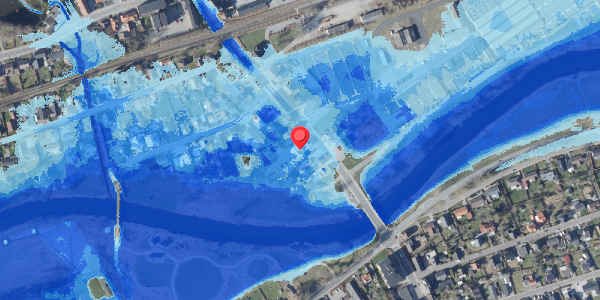 Oversvømmelsesrisiko fra vandløb på Brogade 16, 8850 Bjerringbro