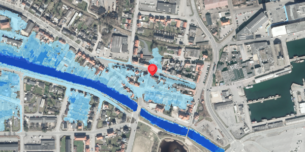 Oversvømmelsesrisiko fra vandløb på Strandgade 19, . , 8500 Grenaa