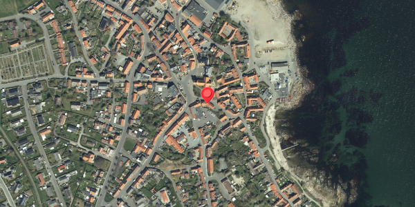 Oversvømmelsesrisiko fra vandløb på Kirkestræde 2, 3770 Allinge