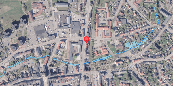 Oversvømmelsesrisiko fra vandløb på Rådhusgade 18, 8300 Odder