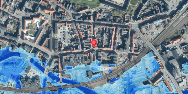 Oversvømmelsesrisiko fra vandløb på Slotsgade 21, 6000 Kolding