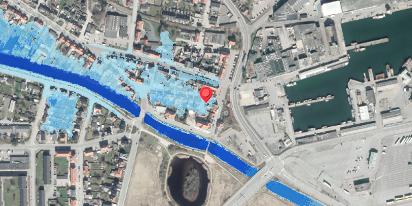 Oversvømmelsesrisiko fra vandløb på Søgade 3, . , 8500 Grenaa