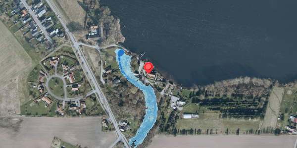 Oversvømmelsesrisiko fra vandløb på Slusevej 1A, . , 4140 Borup