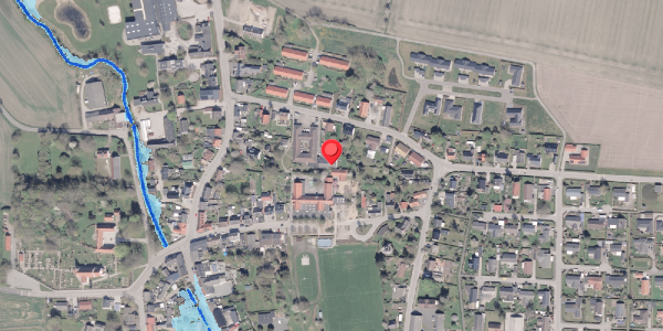 Oversvømmelsesrisiko fra vandløb på Otto Møllersgade 6H, 8300 Odder