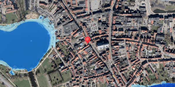 Oversvømmelsesrisiko fra vandløb på Bispegade 3, 6100 Haderslev