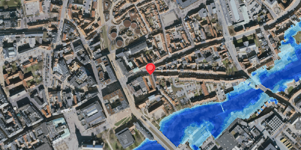 Oversvømmelsesrisiko fra vandløb på Overgade 19B, . , 5000 Odense C