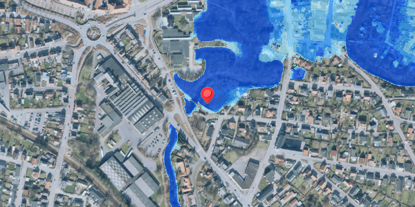 Oversvømmelsesrisiko fra vandløb på Svinget 8A, 7500 Holstebro