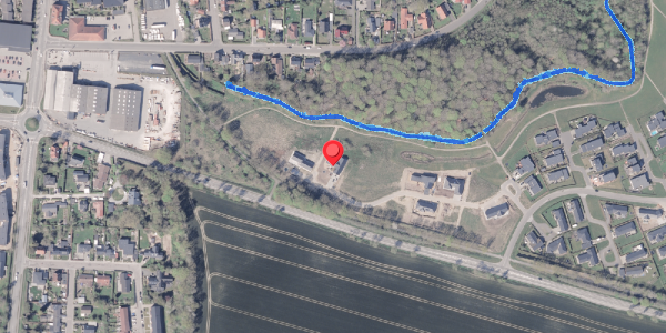 Oversvømmelsesrisiko fra vandløb på Præstelunden 13, 8300 Odder