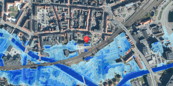 Oversvømmelsesrisiko fra vandløb på Klostergade 24, 6000 Kolding