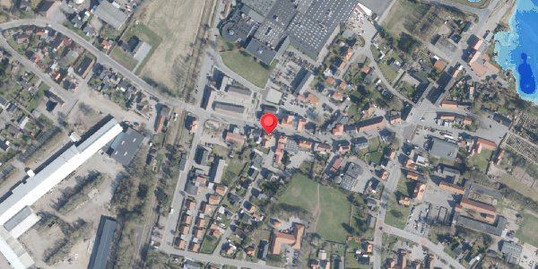 Oversvømmelsesrisiko fra vandløb på Storegade 14, 6261 Bredebro