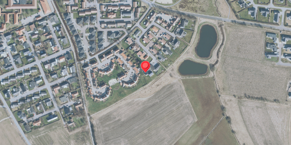 Oversvømmelsesrisiko fra vandløb på Irisvej 14, 7490 Aulum