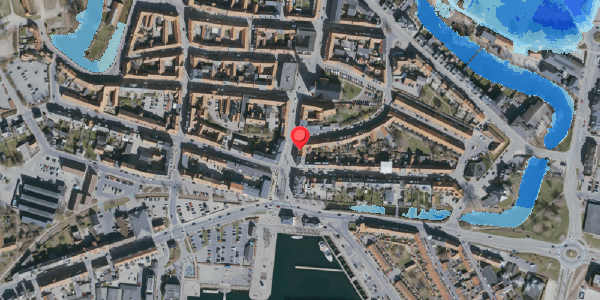 Oversvømmelsesrisiko fra vandløb på Adelgade 5, . , 5800 Nyborg