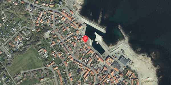 Oversvømmelsesrisiko fra vandløb på Havnegade 13, 3770 Allinge