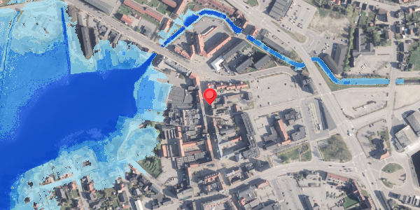Oversvømmelsesrisiko fra vandløb på Adelgade 13, 9500 Hobro