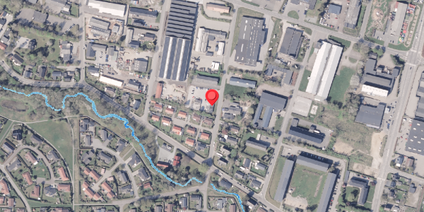 Oversvømmelsesrisiko fra vandløb på Aahavevej 9, 8300 Odder