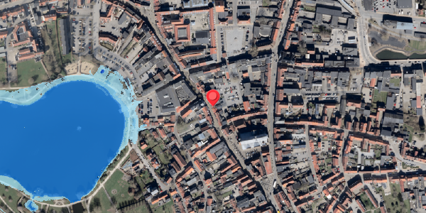 Oversvømmelsesrisiko fra vandløb på Bispegade 10, 6100 Haderslev