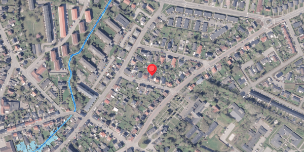 Oversvømmelsesrisiko fra vandløb på Husmandsvej 8A, 8300 Odder